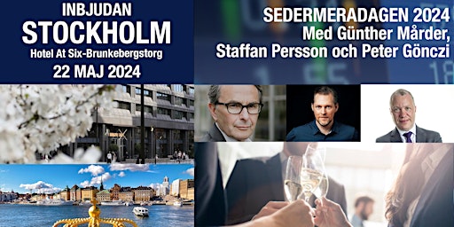 Imagem principal do evento Inbjudan till Sedermeradagen på Hotel At Six-Brunkebergstorg med Günther Mårder