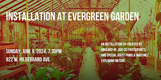 Hauptbild für CCI//Installation at Evergreen Garden Center