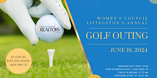 Immagine principale di Women's Council of REALTORS Livingston's 5th Annual Golf Outing 