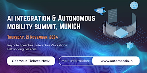 Imagem principal do evento AI Integration and Autonomous Mobility | Munich