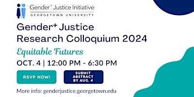 Imagem principal do evento Gender+ Justice Research Colloquium 2024