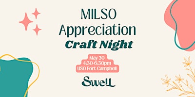 Imagem principal do evento MILSO Appreciation Craft Night