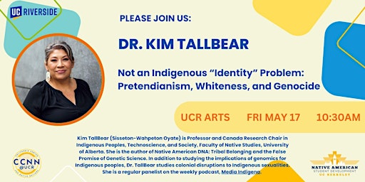 Hauptbild für Dr. Kim TallBear on Pretendianism, Whiteness, and Genocide