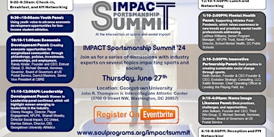 Imagen principal de IMPACT Sportsmanship Summit 2024  (presented by SOUL Programs)