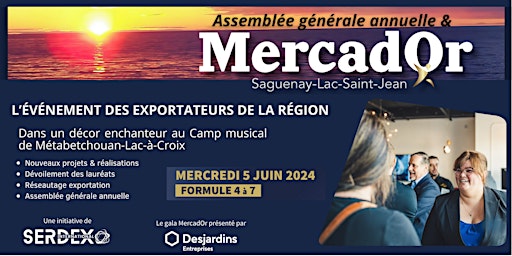 Imagem principal do evento AGA et MercadOr Saguenay-Lac-Saint-Jean