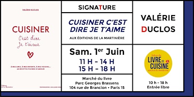 Hauptbild für Valérie Duclos en signature au Salon du livre de cuisine ancien et moderne