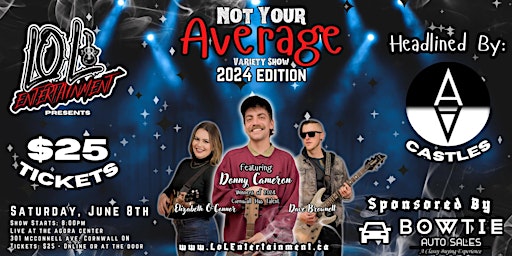 Image principale de Not Your Average Variety Show 2024 Edition