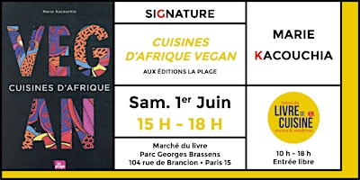 Hauptbild für Marie Kacouchia en signature au Salon du livre de cuisine ancien et moderne