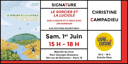Christine Campadieu en signature au Salon du livre de cuisine primary image