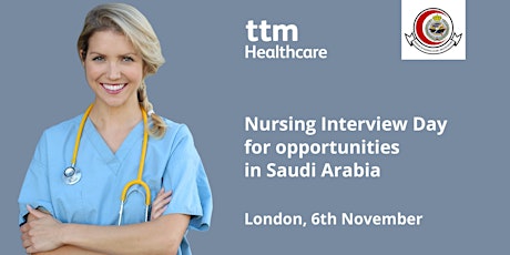 London Nursing Interview Day for Opportunities in Saudi Arabia primary image