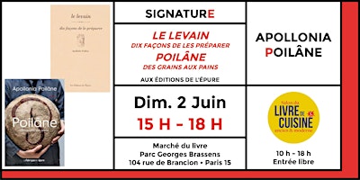 Hauptbild für Apollonia Poilâne en signature au Salon du livre de cuisine