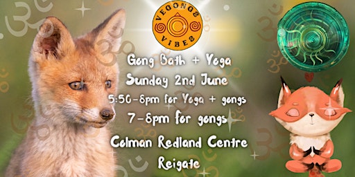 Imagem principal do evento Vegongs June Gong Bath with optional FREE hour of yoga