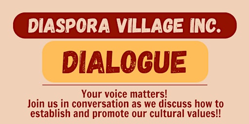 Imagem principal do evento Diaspora Village Inc. Dialogue