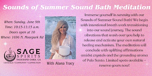 Image principale de Sounds of Summer Sound Bath