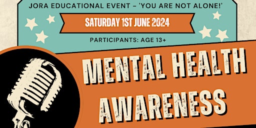 Image principale de Jora Educational Event - Mental Health Awareness