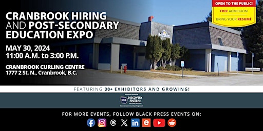 FREE Cranbrook Hiring and Education Expo 2024 primary image