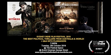 Sydney Indie Film Festival 2019 – Political Thriller Movies Night! primary image