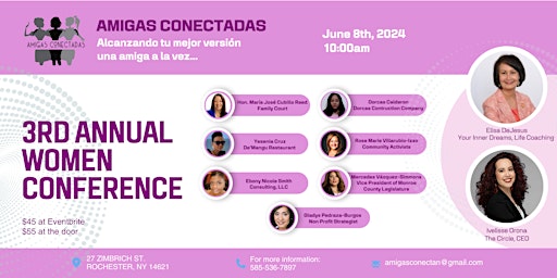 Primaire afbeelding van Amigas Conectadas - 3rd Annual Women Conference