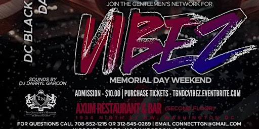 TGN VIBEZ Memorial Day Weekend Day Party primary image