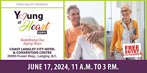 Imagem principal do evento FREE Langley Young at Heart Expo: Redefining Our Aging Years