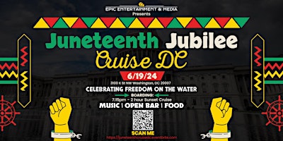 Primaire afbeelding van Juneteenth Jubilee Party Cruise  DC