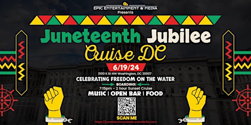 Primaire afbeelding van Juneteenth Jubilee Party Cruise  DC