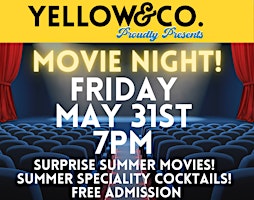 Summer Movie Night   @ Yellow & Co.  primärbild