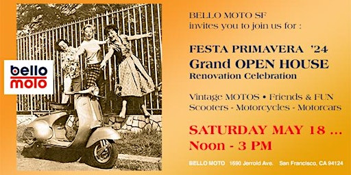 Bello Moto SPRING OPEN HOUSE : Festa Primavera '24 primary image