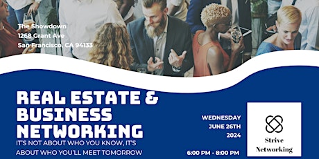 Real Estate and Business Networking | Elevating Your Potential - SF