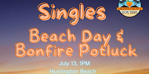Hauptbild für Singles Beach Potluck and Bonfire