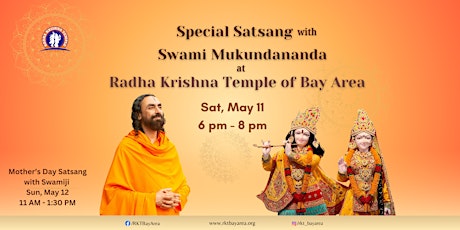 Special Satsang with Swami Mukundananda at RKT Bay Area