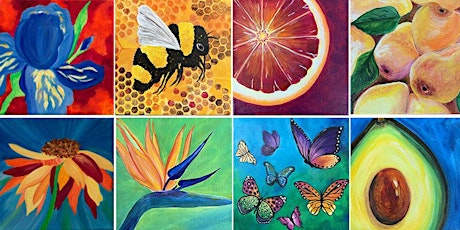 Fruits, Flowers and Insects in Acrylics with Jen Livia