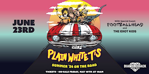 Imagen principal de PLAIN WHITE T's – Summer '24 On The Road Tour wsg Footballhead