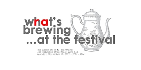 What's Brewing...at the Festival primary image