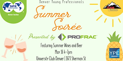 Imagem principal do evento SPE x AADE x YPE Denver Young Professionals Summer Soirée