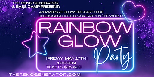 Primaire afbeelding van Rainbow Glow Party: Generator Fundraiser