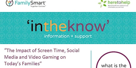 “The Impact of Screen Time, Social Media & Video Gaming on Today’s Families primary image