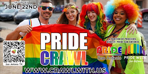Primaire afbeelding van The Official Pride Bar Crawl - San Antonio - 7th Annual