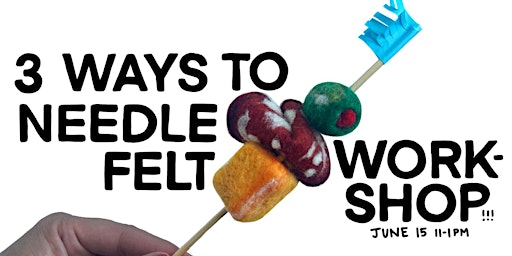 Immagine principale di Needle felting using 3 methods- snack skewer project 