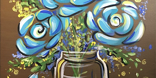 Imagem principal de Golden Wildflowers - Paint and Sip by Classpop!™