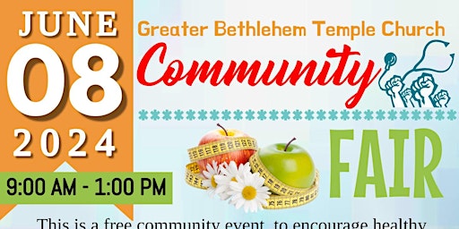 GirlTREK Community Walk & Greater Bethlehem Temple Church Community Fair primary image
