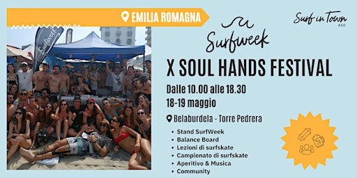Primaire afbeelding van SurfWeek x per il Soul Hands Festival!