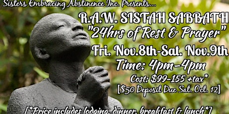 R.A.W. SISTAH SABBATH: A 24hr Retreat of Spiritual Self-Care, Rest & Prayer primary image