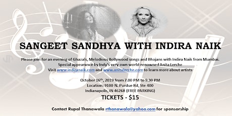 Sangeet Sandhya with Indira Naik primary image
