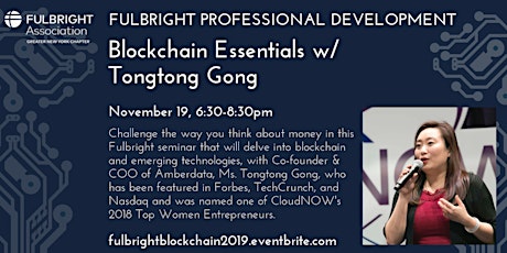 Fulbright Professional Development: Blockchain Essentials w/ Tongtong Gong primary image