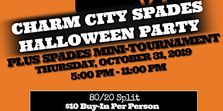 Charm City Spades ♠️ Halloween Party and Spades Tournament primary image