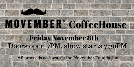 Movember  CoffeeHouse 2019 primary image