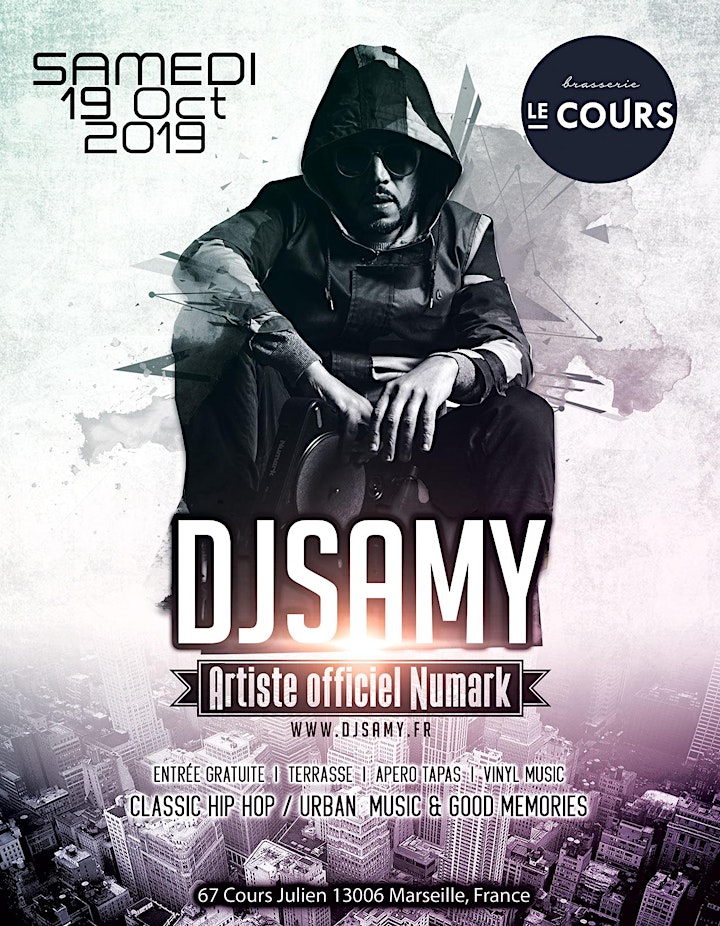 
		DJ SAMY @ LA Brasserie du Cours | Classic Hip Hop & Urban Music image
