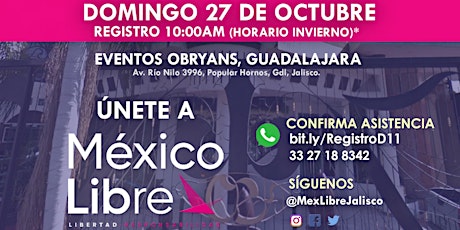 Imagen principal de Asamblea Fundacional México Libre en Guadalajara - Distrito 11