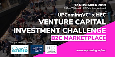 Image principale de UPComingVC®xHEC | Venture Capital Investment Challenge: "B2C Marketplace"